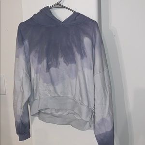 American eagle tie dye cropped hoodie